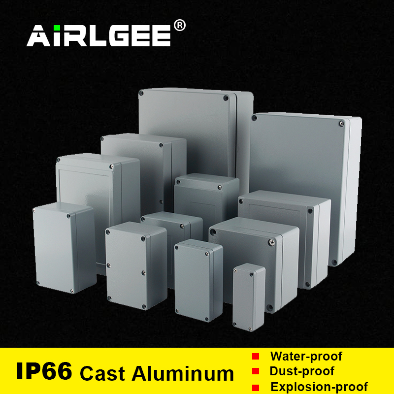 Outdoor Power Outlet Box - 産業ip66防水鋳造アルミニウムジャンクションボックス電子プロジェクト屋外防爆電気エンクロージャーケース用