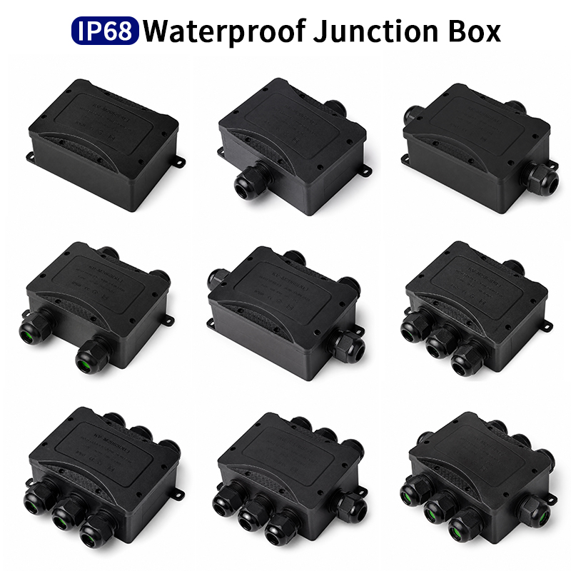 Outdoor Power Outlet Box - IP68 防水ジャンクションボックス 2-8 ウェイ M25 電気ケーブルコネクタ配電エンクロージャ