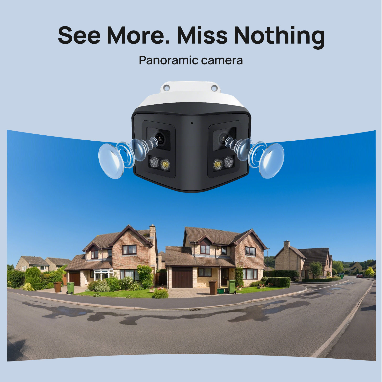 VIKYLIN 170 °   パノラマセキュリティIPカメ - Outdoor Power Port のレビューと価格