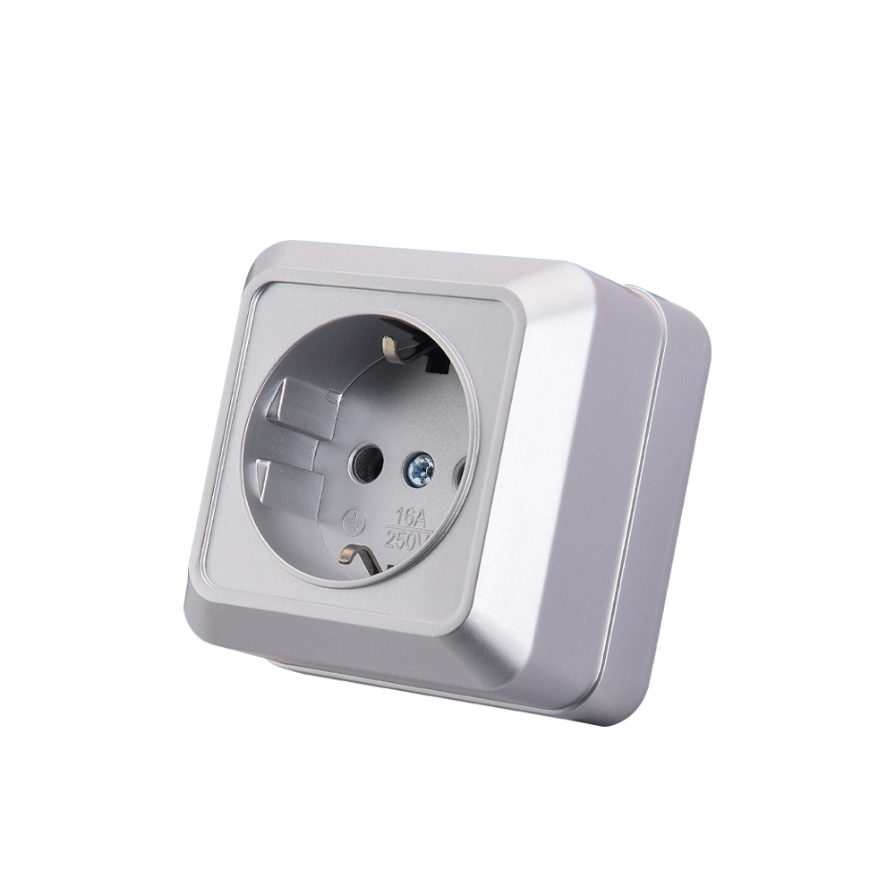 ウェサ-銀色の電源ソケットプラグ、地面のあるコンセント、屋外 - Outdoor Power Plug のレビューと価格