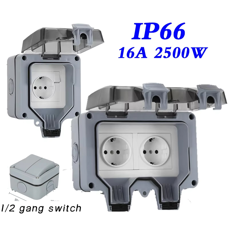 EU KR 屋外壁防水ソケット 16A コンセント韓国電力  - Outdoor Power Module のレビューと価格