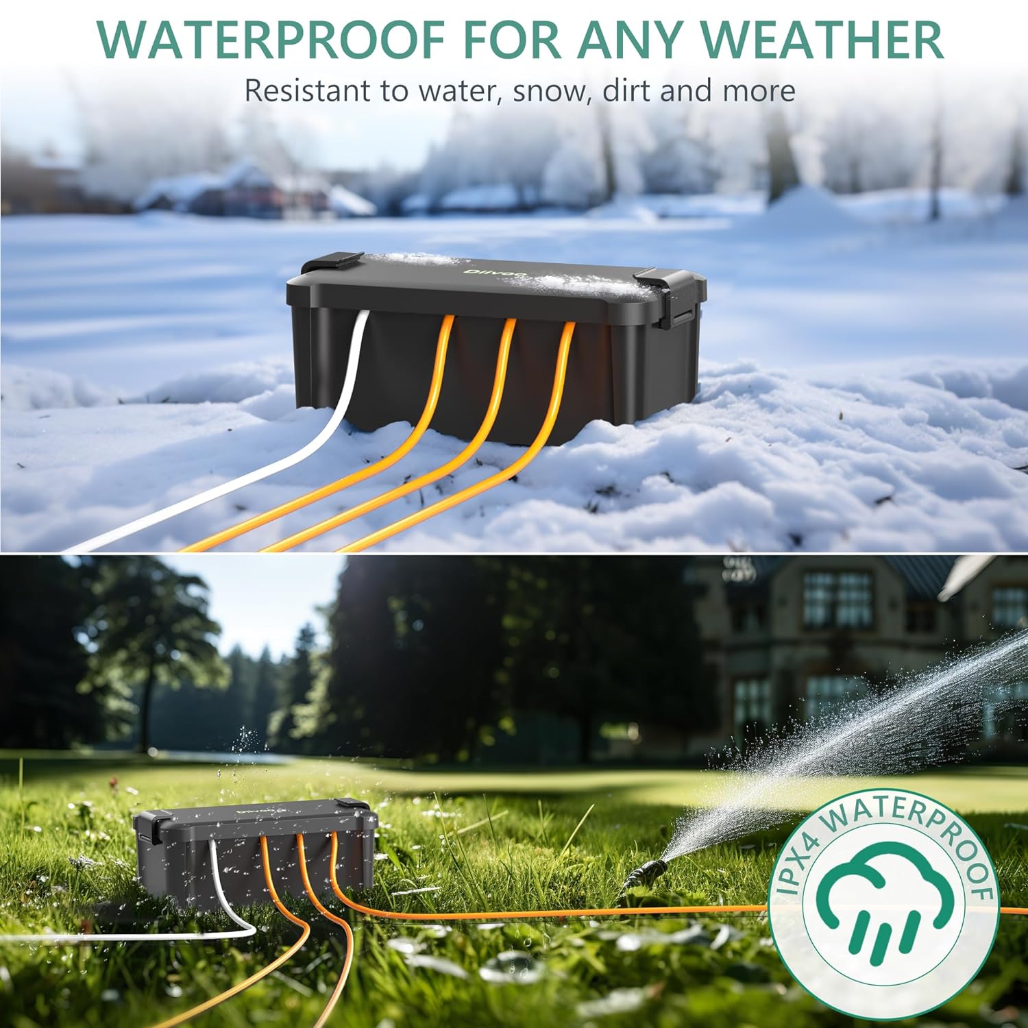 Diivoo 屋外防水電気ボックス屋外ケーブル接続ソケットエ - Outdoor Power Port のレビューと価格