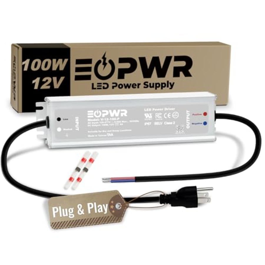 LED ドライバー防水 IP67 電源 AC120-277V - Outdoor Power Plug のレビューと価格