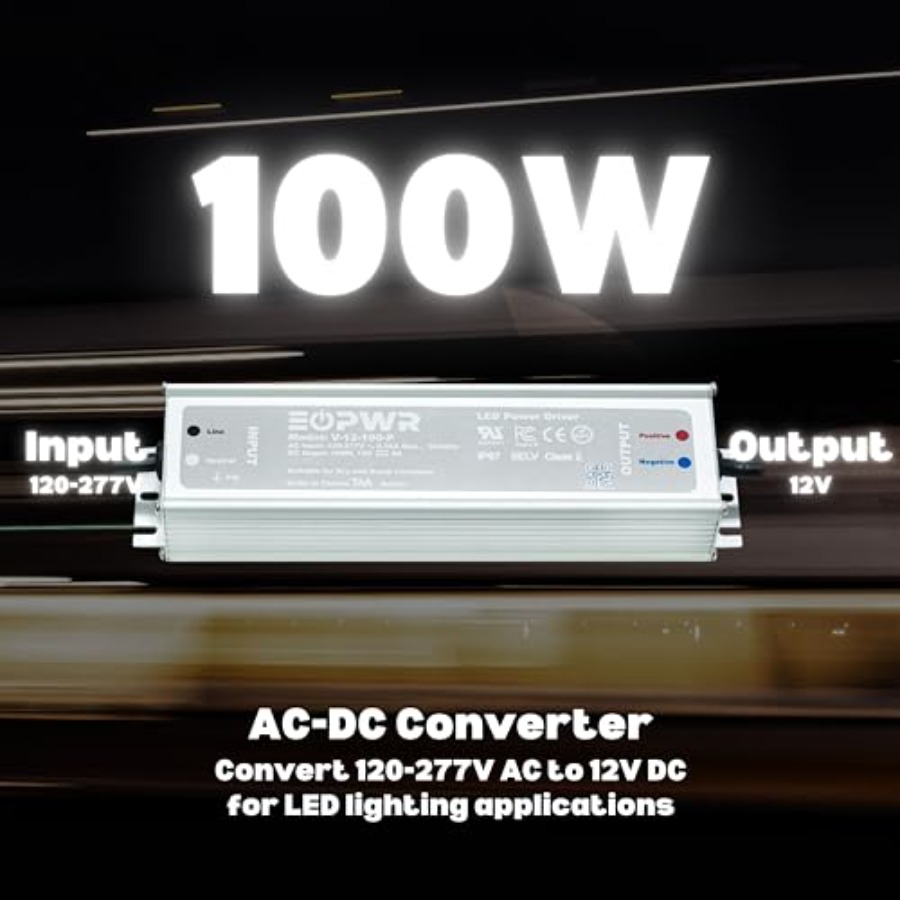 LED ドライバー防水 IP67 電源 AC120-277V - Outdoor Power Plug のレビューと価格