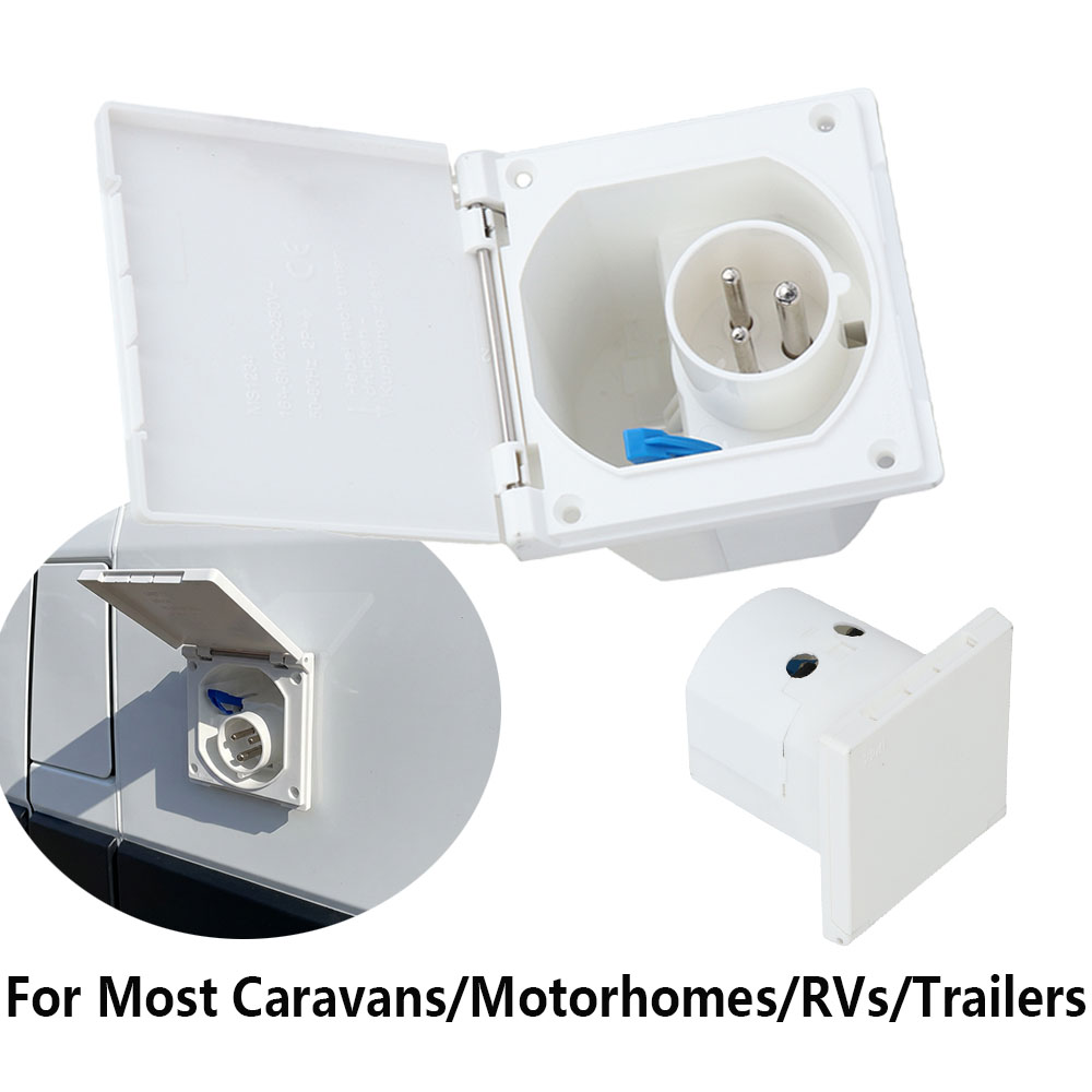 CEEキャラバン電源プラグ 3ピン 230V / 16A 電 - Outdoor Power Plug のレビューと価格
